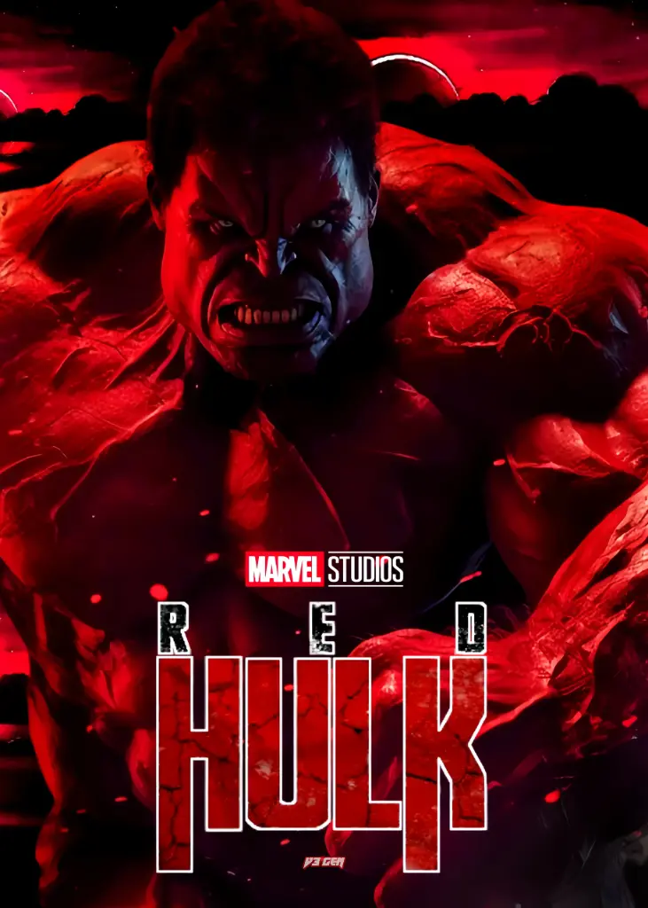 Red Hulk | Metal Poster