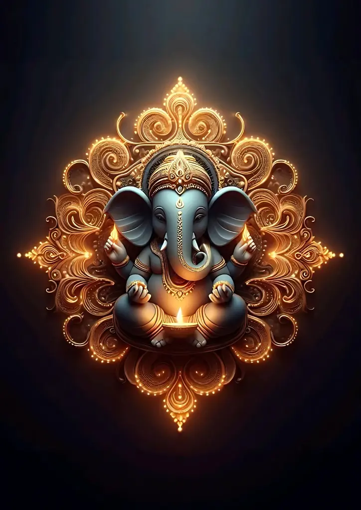 Lord Ganesha 02 | Metal Poster