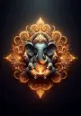 Lord Ganesha 02 | Metal Poster