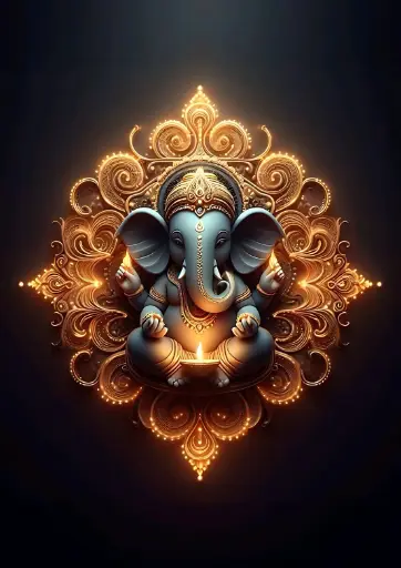 Lord Ganesha 02 | Metal Poster