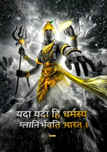 Lord Vishnu | Metal Poster